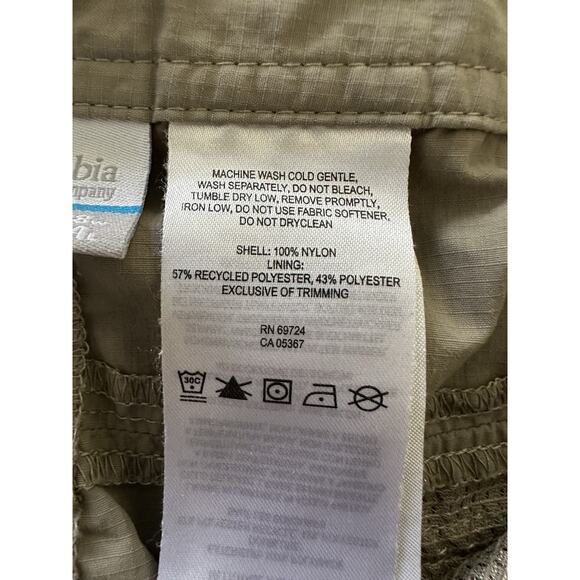 Columbia Silver Ridge Convertible Pants Mens 38x34 Nylon Omni-Shade Hiking Trek - Picture 12 of 13